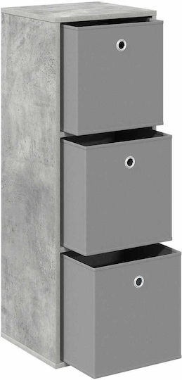 Dulap De Depozitare Din Lemn Cu 3 Sertare L35xL32xH99.5cm