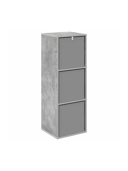 Wooden Storage Cabinet with 3 Drawers M35xW32xH99.5cm