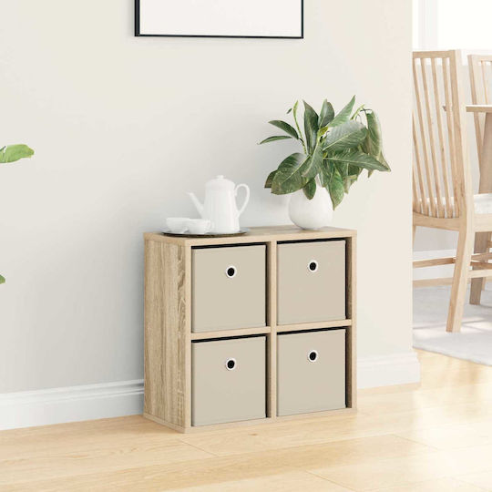 Cabinet De Depozitare Din Lemn Cu 4 Sertare L49.5xL22xH47cm