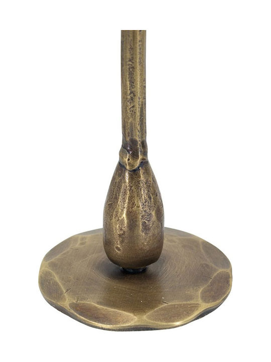 Artekko Set Kerzenhalter Metall in Gold Farbe 2 Stück
