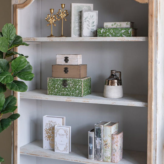 Artekko Set of Wooden Decorative Boxes in Book Shape 2 Pieces