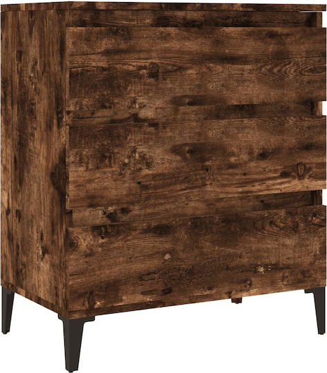 Wooden Bedroom Chest of Drawers with 3 Drawers 60x35x70cm