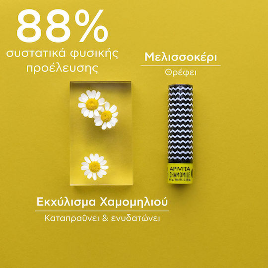 Apivita Lip Balm SPF15 Χαμομήλι 4.4gr