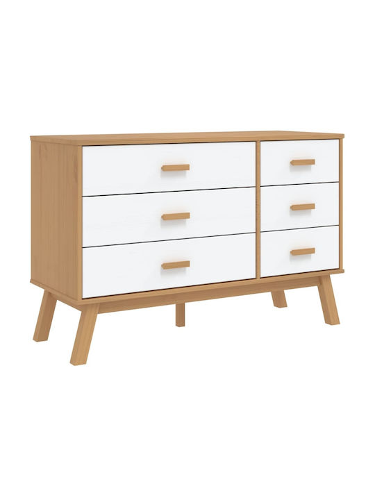 Συρταριέρα Креватокамарас с 6 чекмеджета White and Brown 68x42x73.5бр