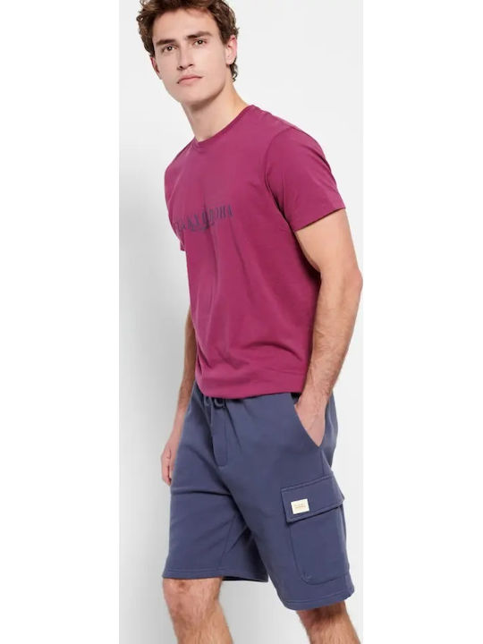 FBM007-06603 Men's Athletic Shorts Indigo
