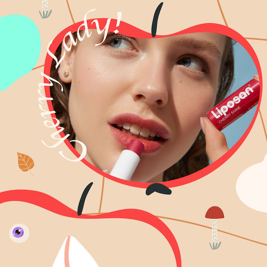 Liposan Fruity Shine Балсам за Устни SPF10 Череша 4.8гр