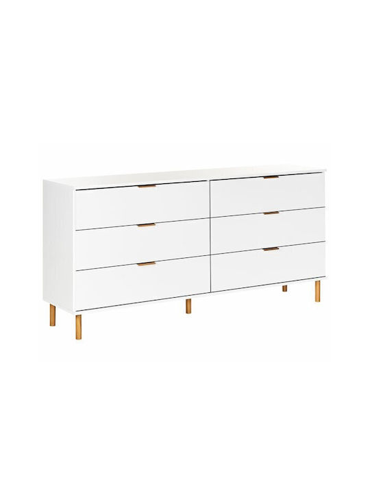 Comoda pentru Dormitor Berwyn 2383 White 158x40x76buc
