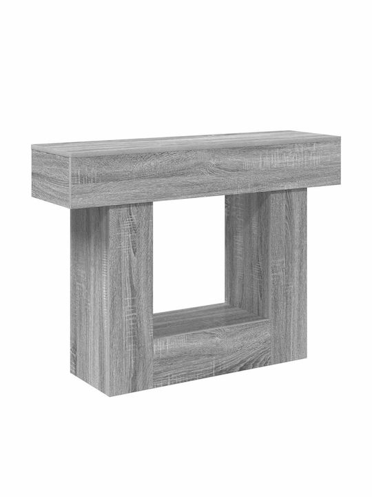 Wooden Console Gray M101xW30xH74cm