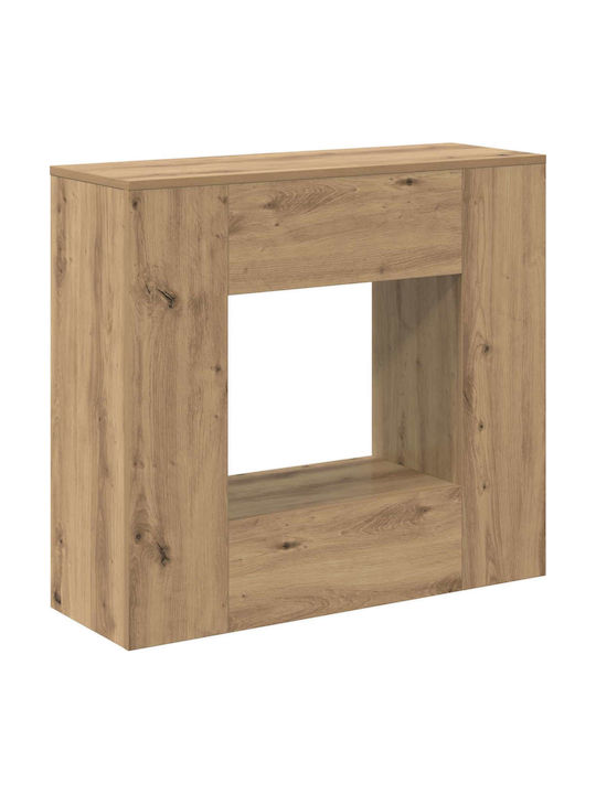 Wooden Console Oak L82xW29xH74cm