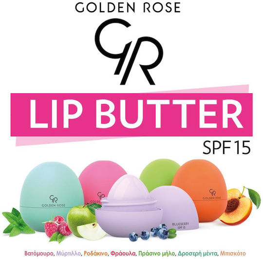 Golden Rose Fruity Flavors SPF15 Lip Butter SPF15 Blueberry 8gr