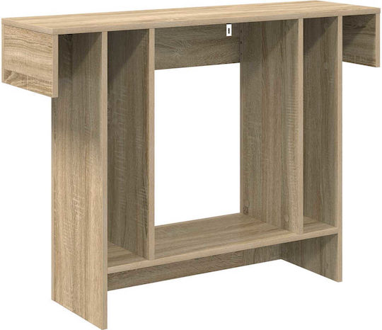 vidaXL Konsolentisch Aus Eichenholz Sonoma M101xT30xH74cm