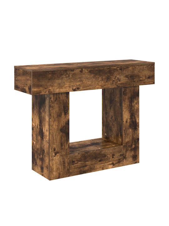 vidaXL Konsolentisch Aus Holzrauch Eiche M101xT30xH74cm