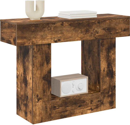 vidaXL Konsolentisch Aus Holzrauch Eiche M101xT30xH74cm