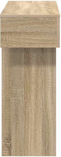 vidaXL Konsolentisch Aus Eichenholz Sonoma M101xT30xH74cm