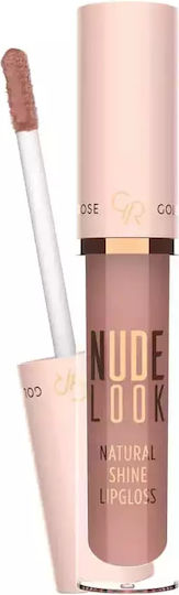 Golden Rose Nude Look Natural Shine Lip Gloss 03 Coral Nude 4.5ml