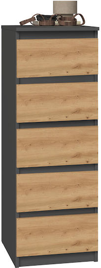 Malwa W5 Anthracite Artisan Chest Drawers Malwa W5 Anthracite Artisan Chest Drawers
