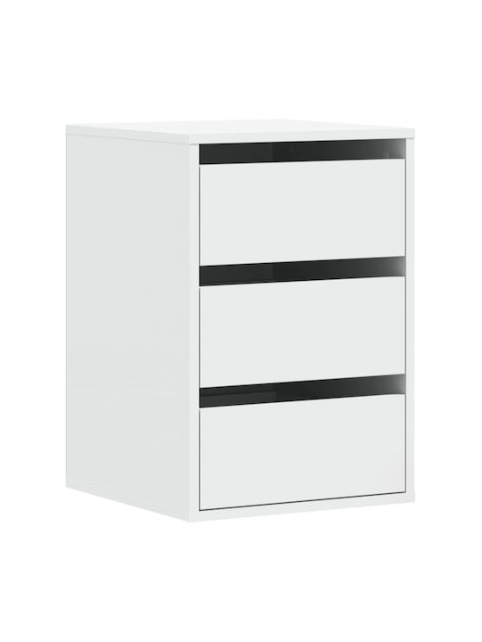 Comoda pentru Dormitor cu 3 sertare Albă 40x41x58buc