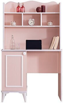 SteweHome Kinder Schreibtisch Regale Schrank – Rosa 95×60×160cm