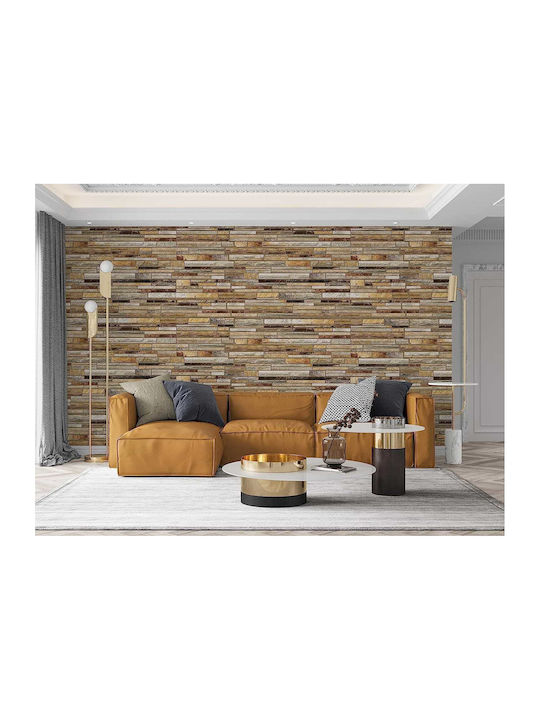 3D Wall Panels From PVC Adhesive Beige