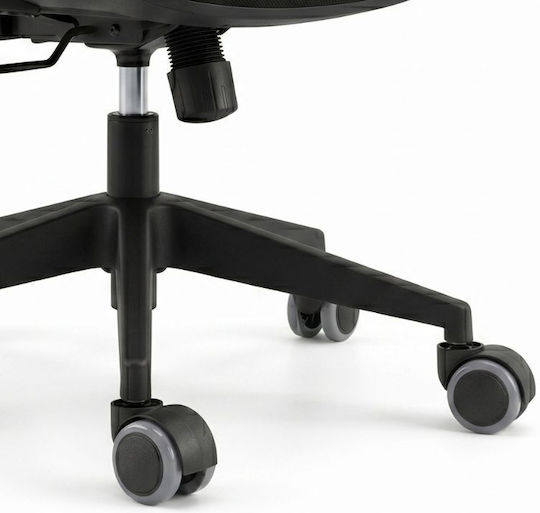 Megapap Caster for Office Chair Metallic 5 Pieces Black