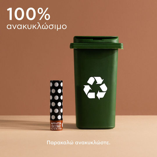 Apivita Chestnut Lip Balm SPF15 4.4gr