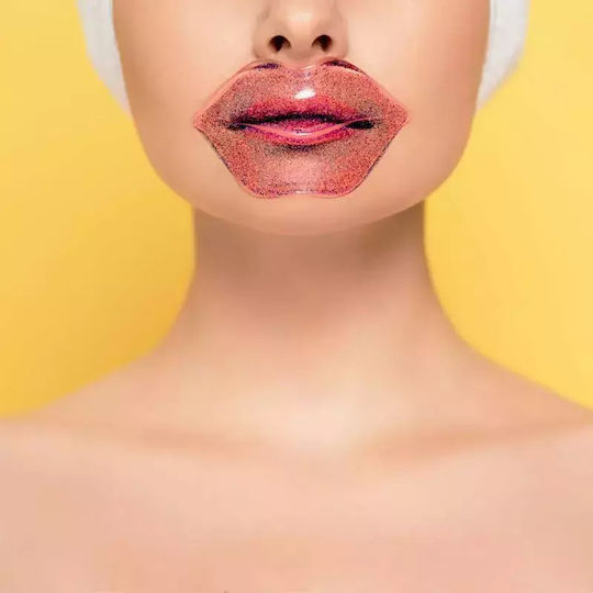 IDC Institute Hydrogel Glitter Lip Μάσκα Χειλιών με Υδατικό τζελ & Γκλίτερ Μωβ 6gr