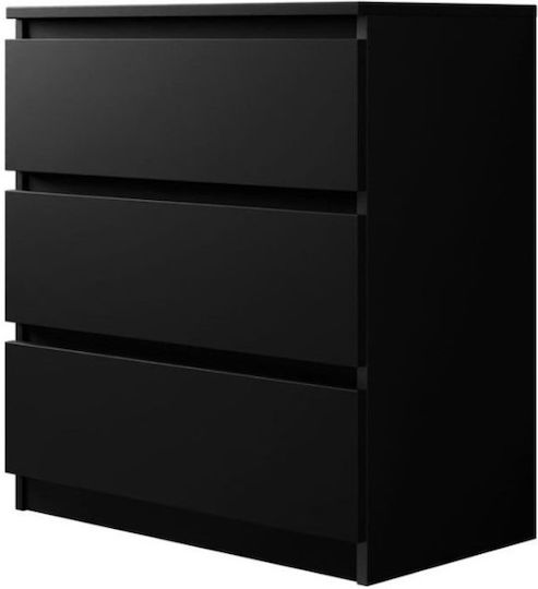 Συρταριέρα Κρεβατοκάμαρας Ξύλινη Juniper 3S με 3 συρτάρια 70x40x77εκ.