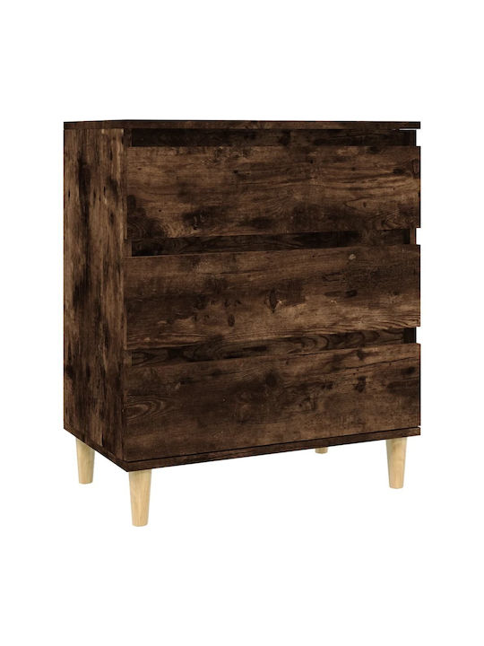 Wooden Chest of Drawers with 3 Drawers 60x35x70cm