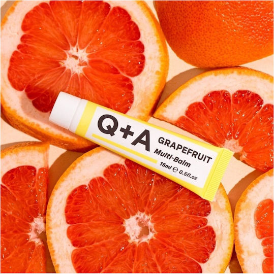Q+A Natural Skincare Grapefruit Lip Balm Grapefruit 15ml