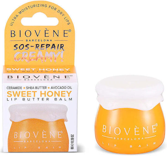 Biovene Barcelona Honey + Ceramide Lip Butter Balm Sos Repair Creamy 8g