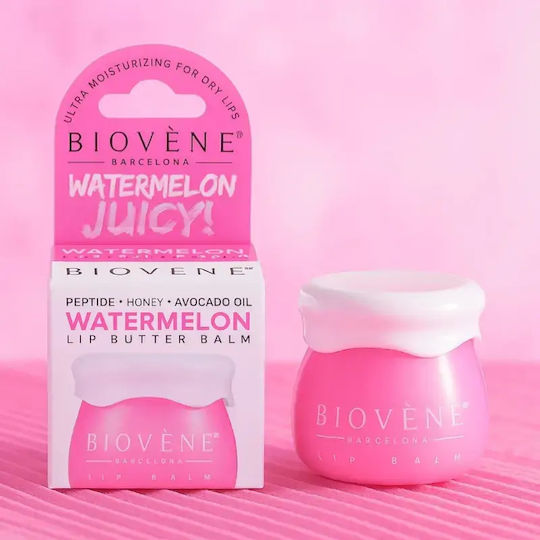 Biovene Barcelona Watermelon + Peptide Lip Butter Balm Dewy-dream Juicy 8g