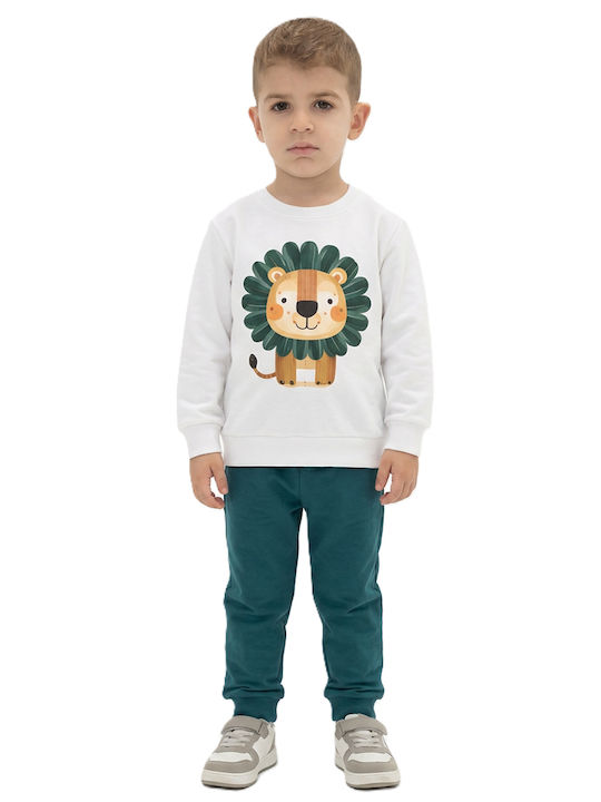 Kids Sweatpants Set White
