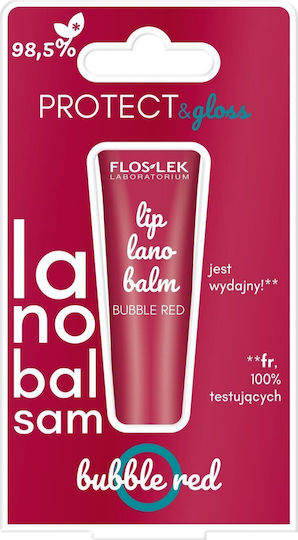 FlosLek Lippen Balsam Bubble Red 12gr