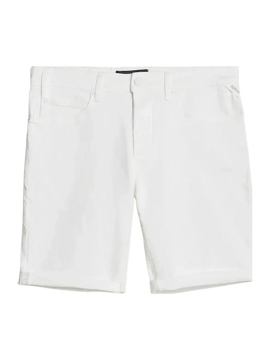 Herrenshorts Jeans White