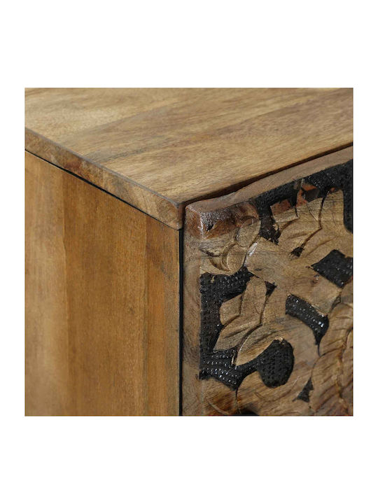 Έπιπλο Εισόδου με Ντουλάπα Καφέ 40x33.5x110εκ.