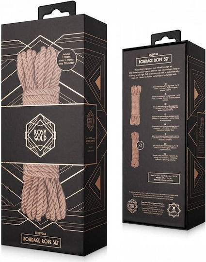 Rosy Gold BDSM Kit σε Ροζ Χρώμα 3τμχ