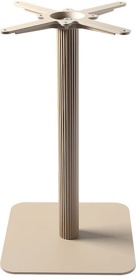 Varossi Βάση Τραπεζιού Αλουμινίου Μόκα 40x40x72cm
