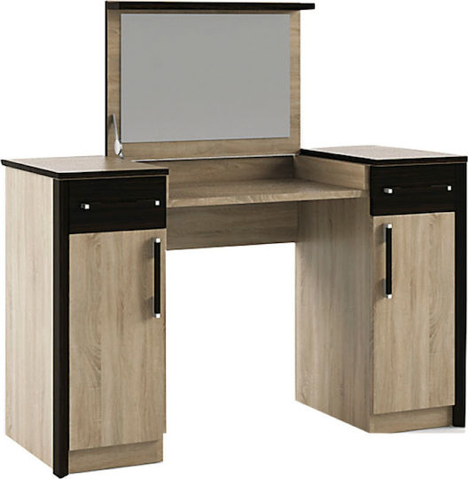 Scarlet Toy Wooden Makeup Dressing Table Sonoma / Wenge with Mirror 122x46x117.5cm
