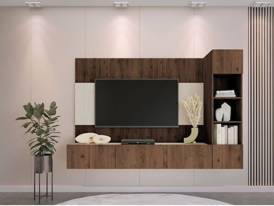 Living Room TV Unit Comfivo Salix Brown