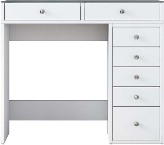 Schminktisch KrembatoKamaras Weiß 90x44.5x79.8cm Schminktisch KrembatoKamaras Weiß 90x44.5x79.8cm