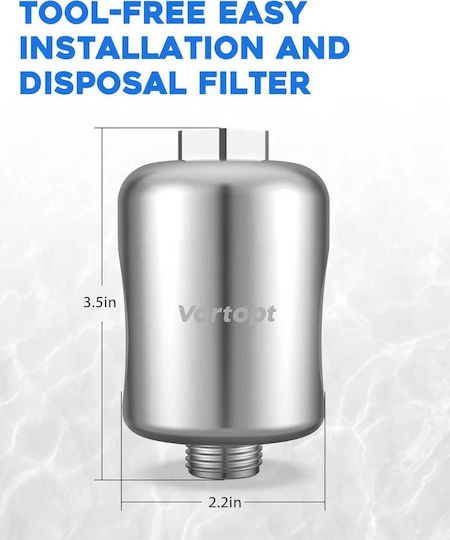 Shower Water Filter KDF / Activated Carbon 11162