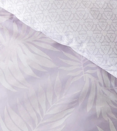Nima Set Cearceafuri de Pat Single 170x260cm Lila (3 Bucăți)