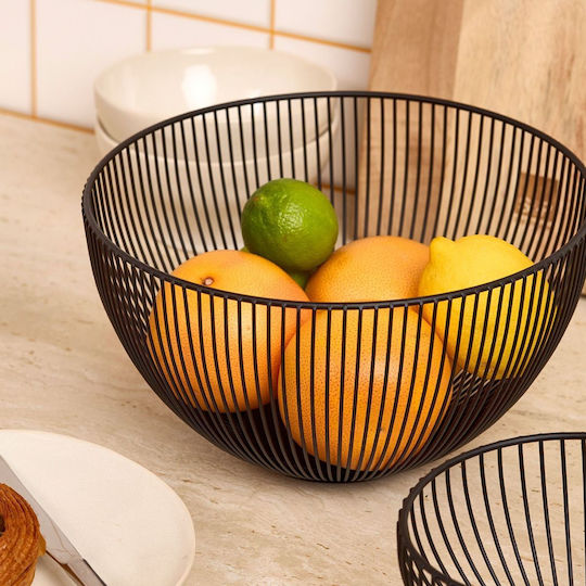 Salt & Pepper Фруктова Кошница Метална Черна 25.5x25.5см
