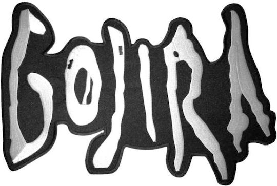 Großes Nähzubehör Gojira Logo Gewebtes Iron-On Großes Patch Goj66bptc