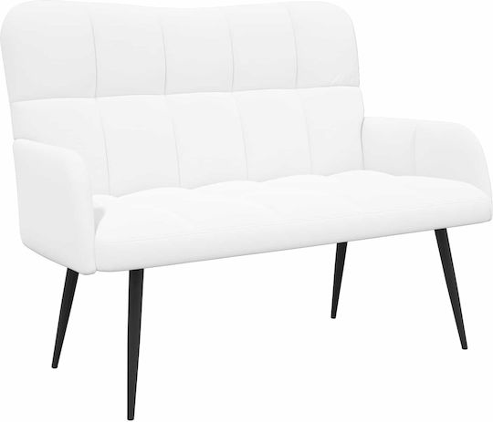 Doppelsitzer Sofa Weiß 115x61x87cm