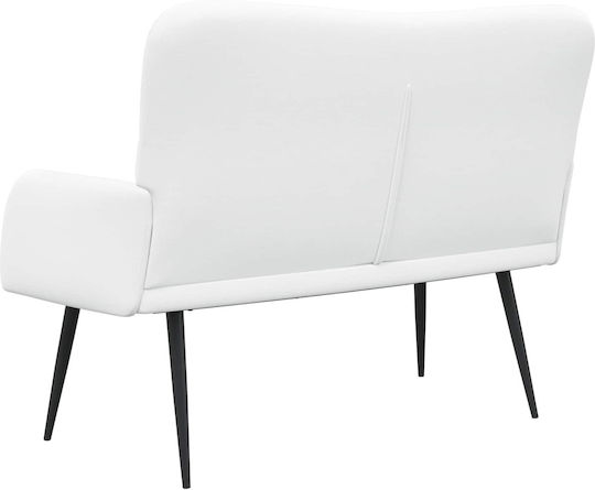 Doppelsitzer Sofa Weiß 115x61x87cm