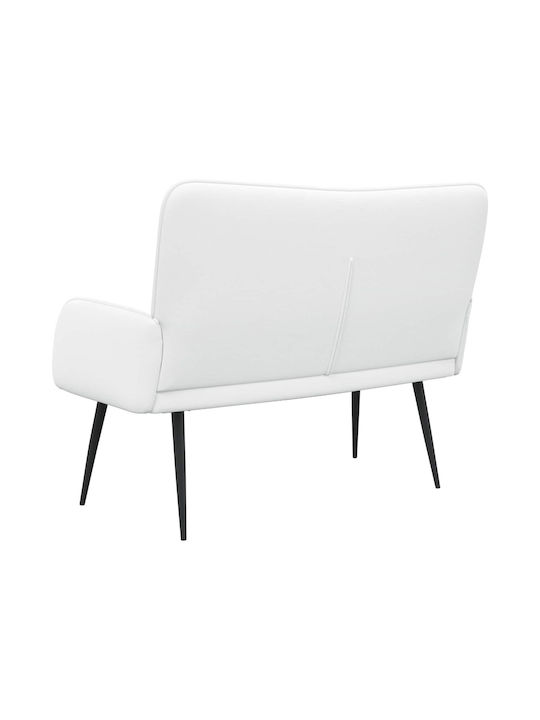 Doppelsitzer Sofa Weiß 115x61x87cm