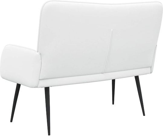 Doppelsitzer Sofa Weiß 115x61x87cm
