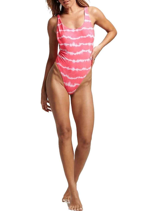 Code Tie Dye Ολόσωμο Μαγιό Ροζ