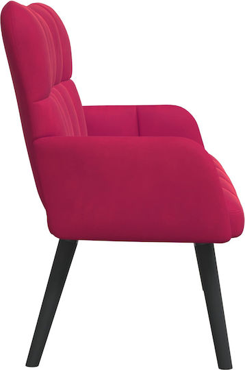 Canapea Cu Două Locuri Catifea Bordo 115x61x87cm